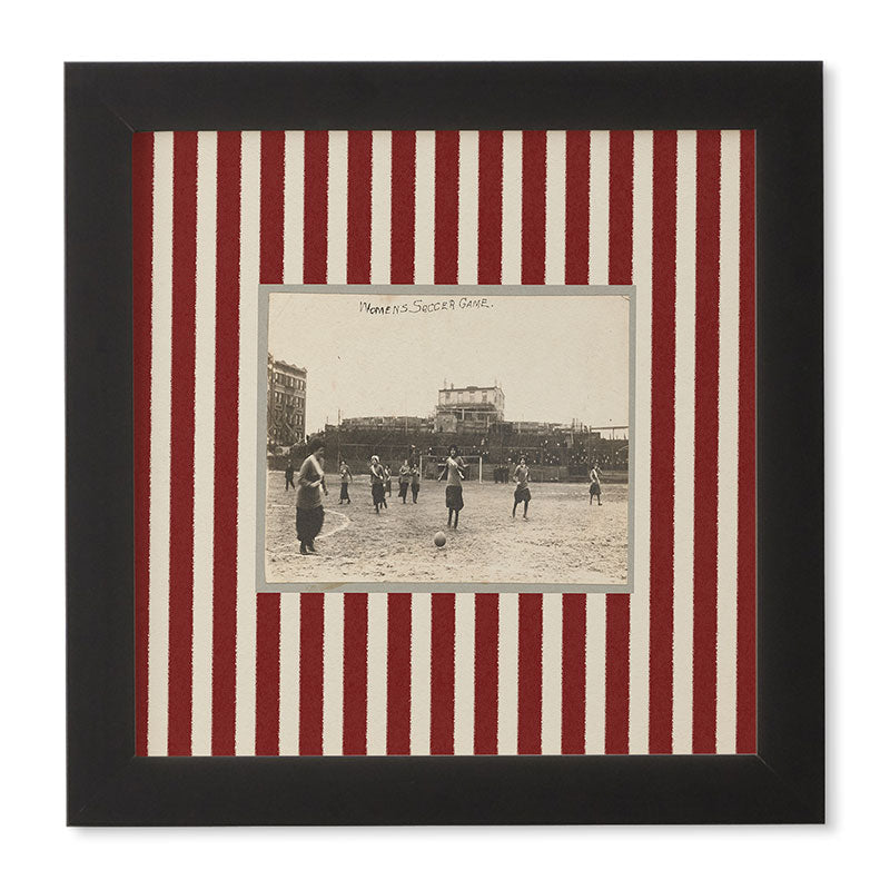 Society6 Design Studio Womens Soccer Game Framed Wall Art