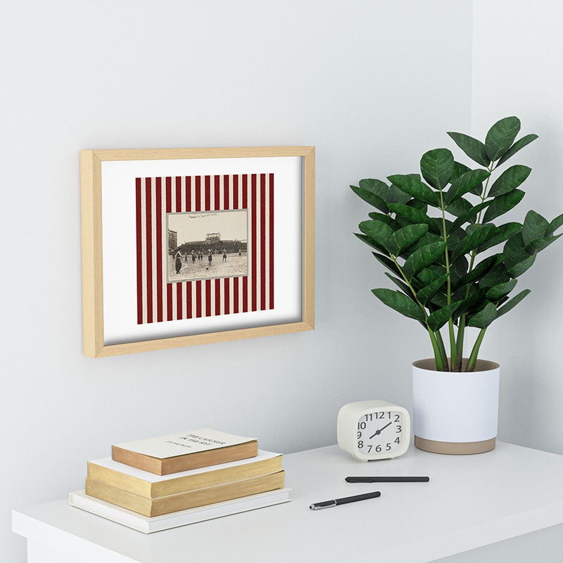 Society6 Design Studio Womens Soccer Game Recessed Framing Rectangle