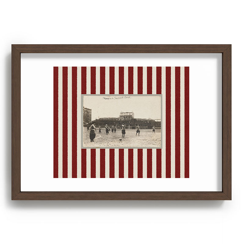 Society6 Design Studio Womens Soccer Game Recessed Framing Rectangle