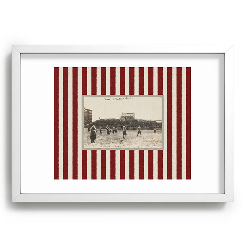 Society6 Design Studio Womens Soccer Game Recessed Framing Rectangle