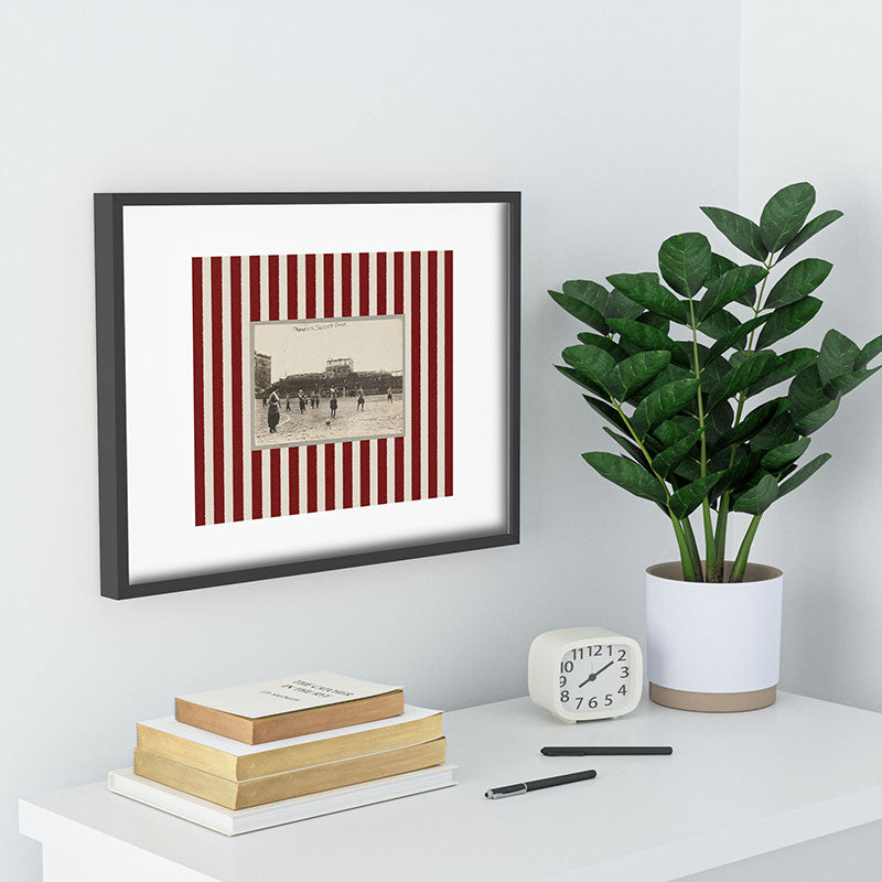 Society6 Design Studio Womens Soccer Game Recessed Framing Rectangle
