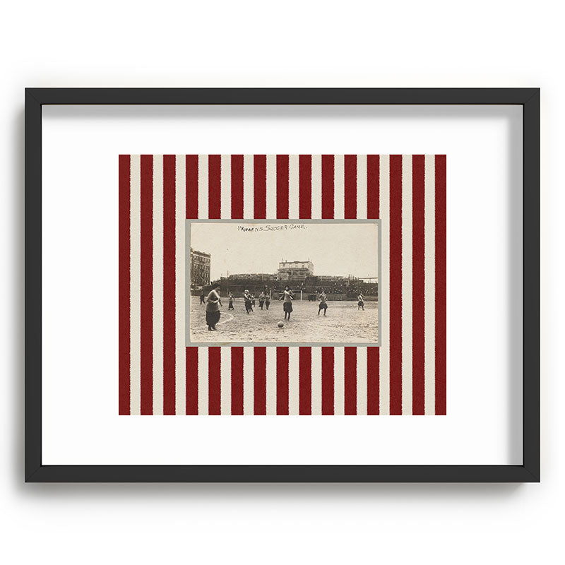 Society6 Design Studio Womens Soccer Game Recessed Framing Rectangle