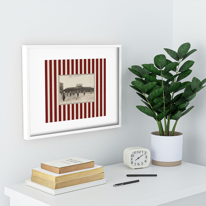 Society6 Design Studio Womens Soccer Game Recessed Framing Rectangle