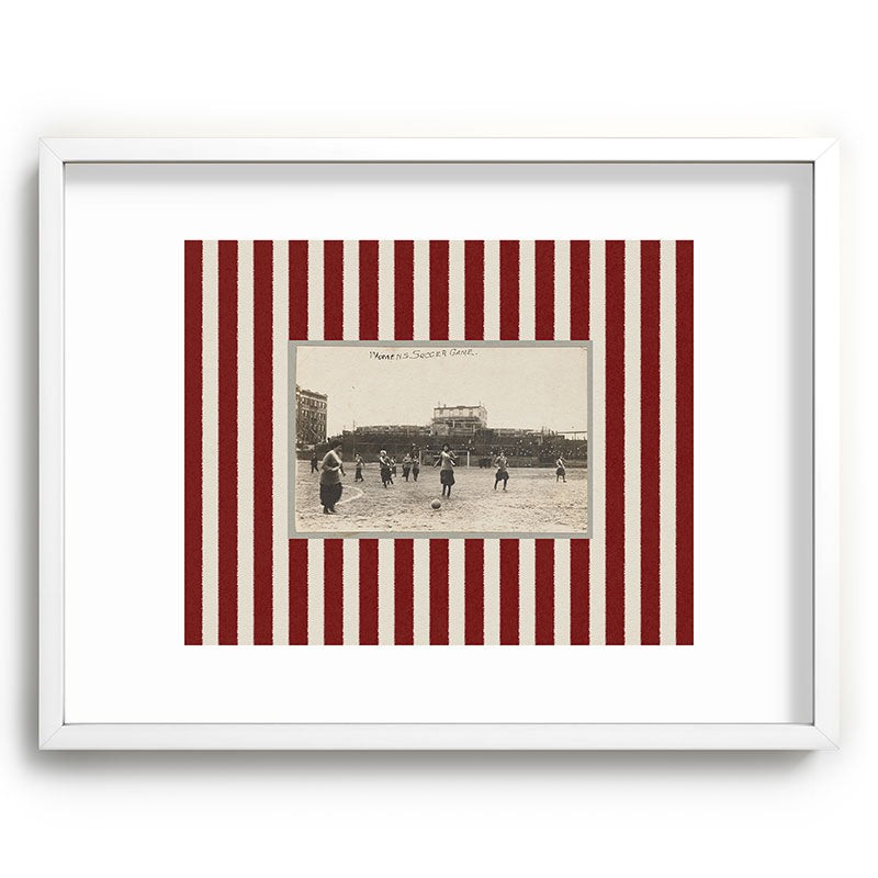 Society6 Design Studio Womens Soccer Game Recessed Framing Rectangle