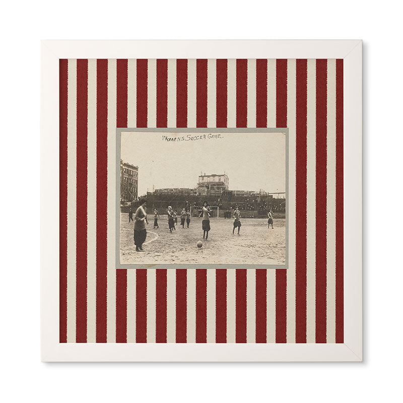 Society6 Design Studio Womens Soccer Game Framed Wall Art