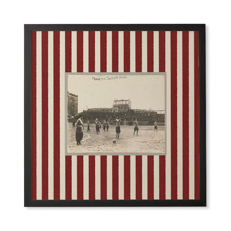 Society6 Design Studio Womens Soccer Game Framed Wall Art