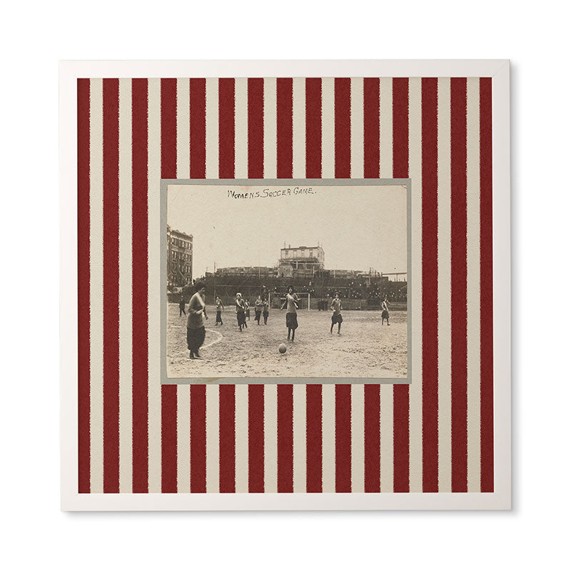 Society6 Design Studio Womens Soccer Game Framed Wall Art