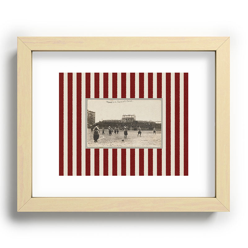 Society6 Design Studio Womens Soccer Game Recessed Framing Rectangle