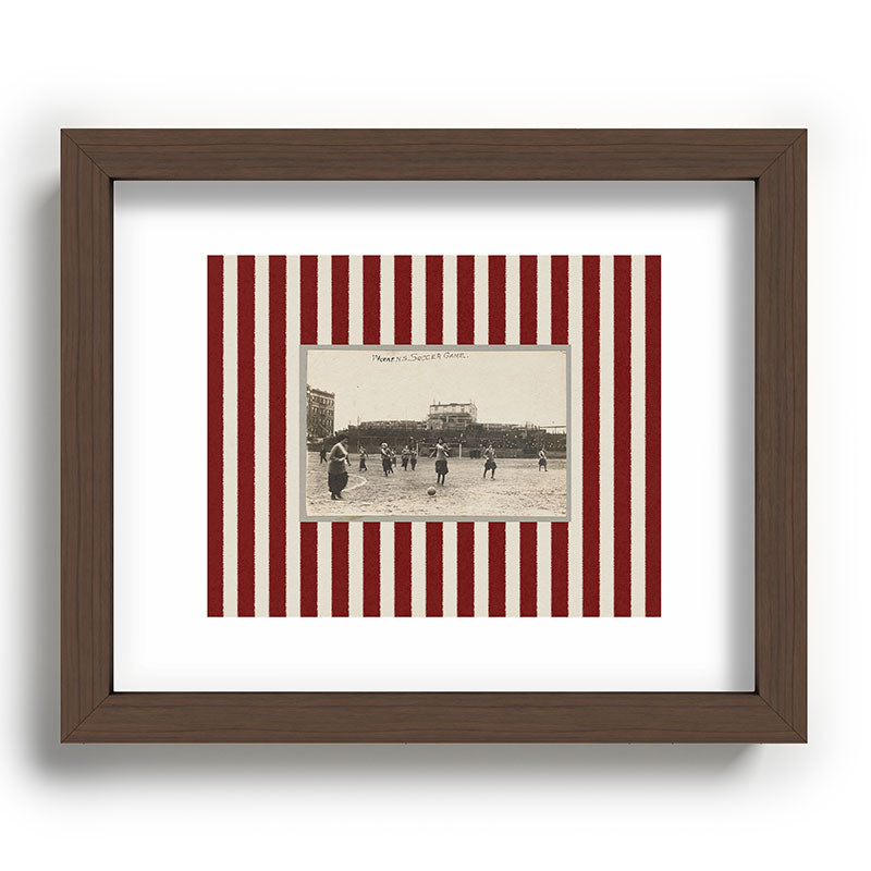 Society6 Design Studio Womens Soccer Game Recessed Framing Rectangle