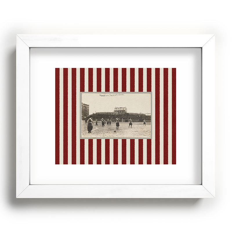 Society6 Design Studio Womens Soccer Game Recessed Framing Rectangle