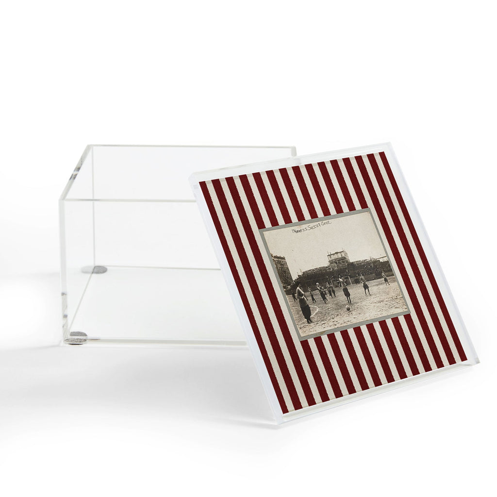 Society6 Design Studio Womens Soccer Game Acrylic Box