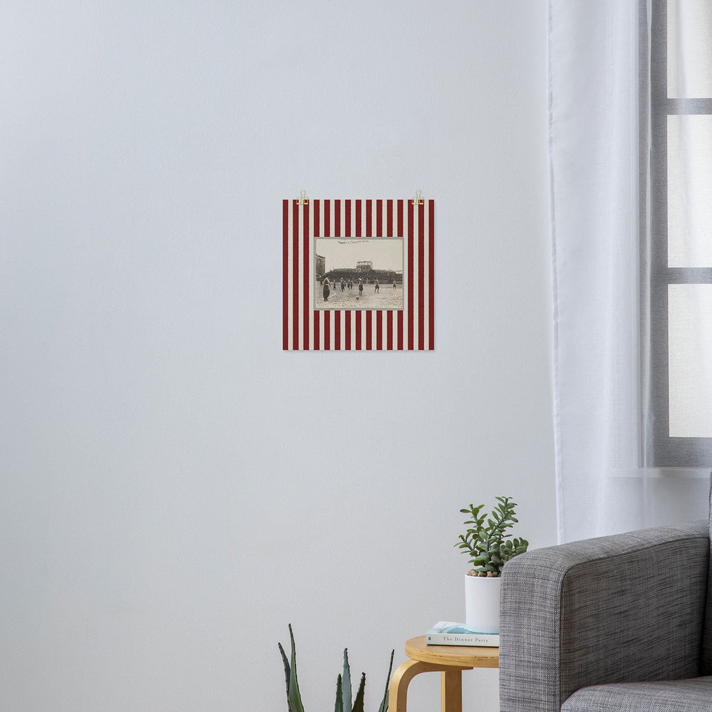 Society6 Design Studio Womens Soccer Game Art Print