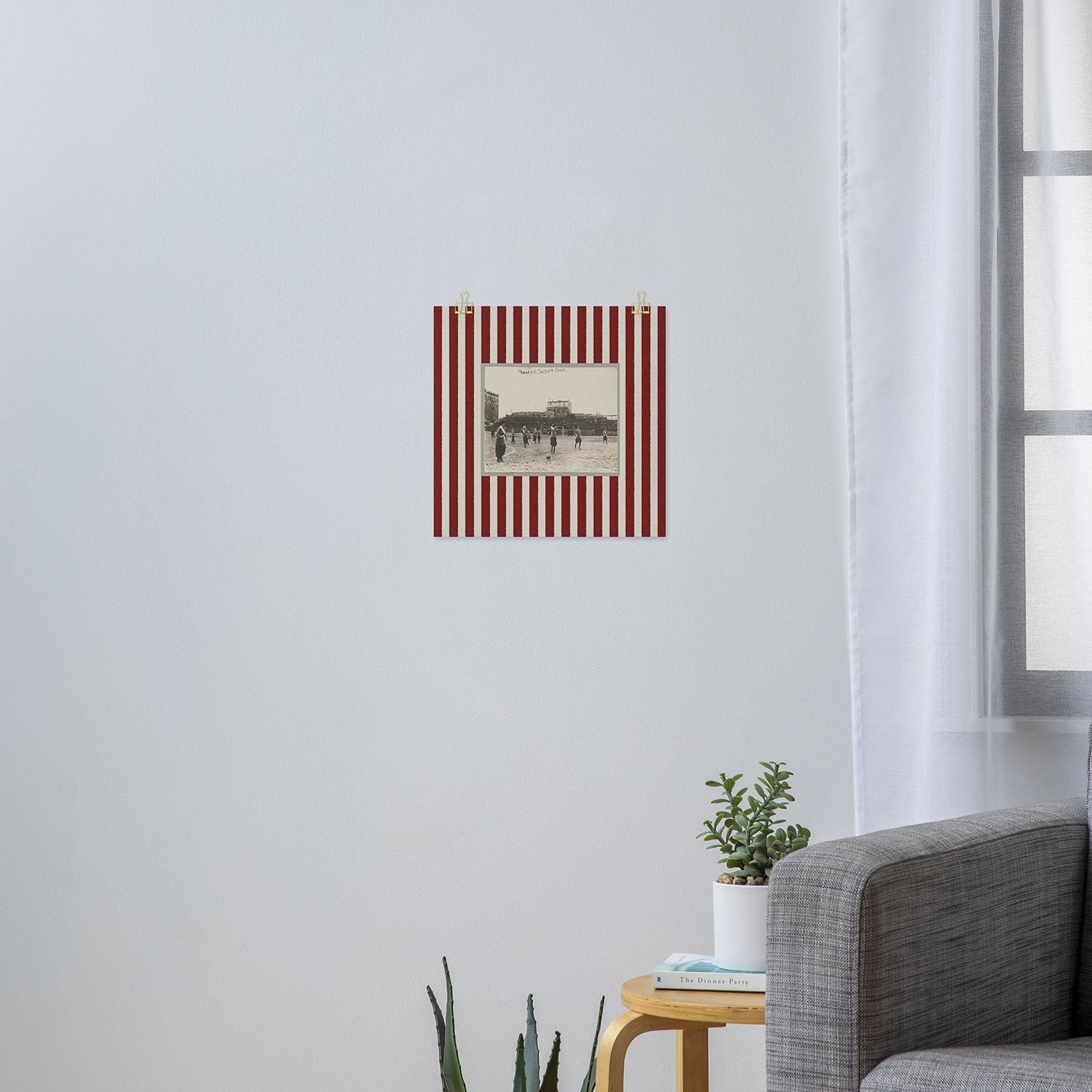 Society6 Design Studio Womens Soccer Game Art Print