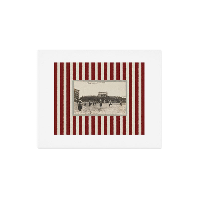 Society6 Design Studio Womens Soccer Game Art Print