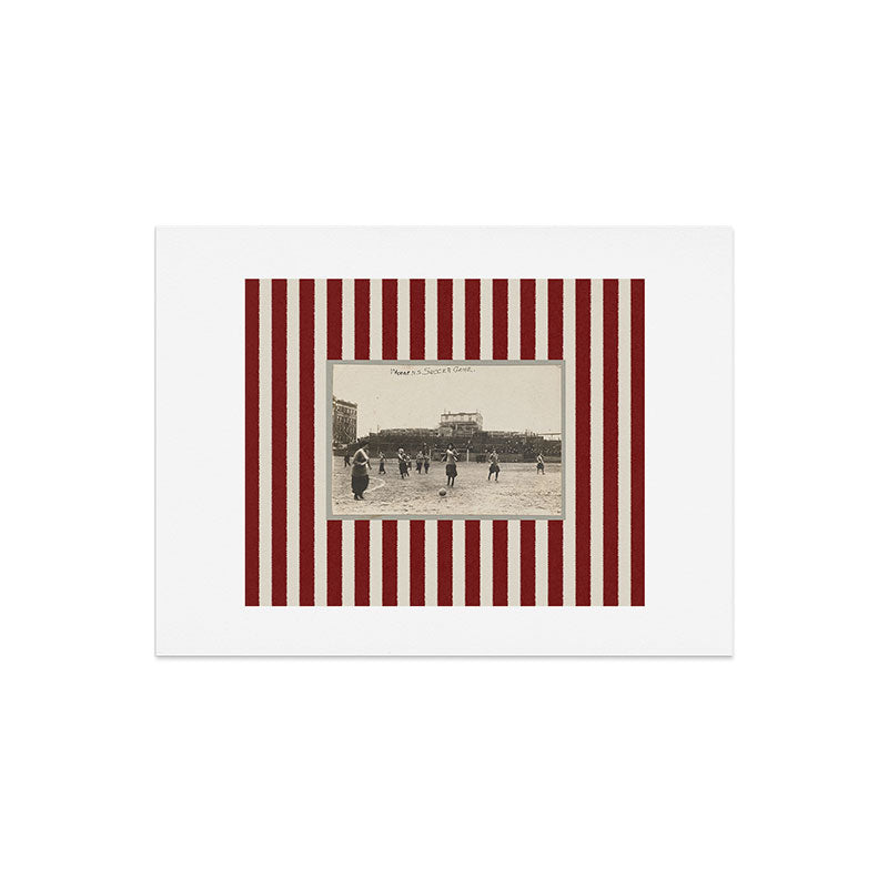 Society6 Design Studio Womens Soccer Game Art Print