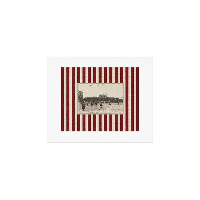 Society6 Design Studio Womens Soccer Game Art Print