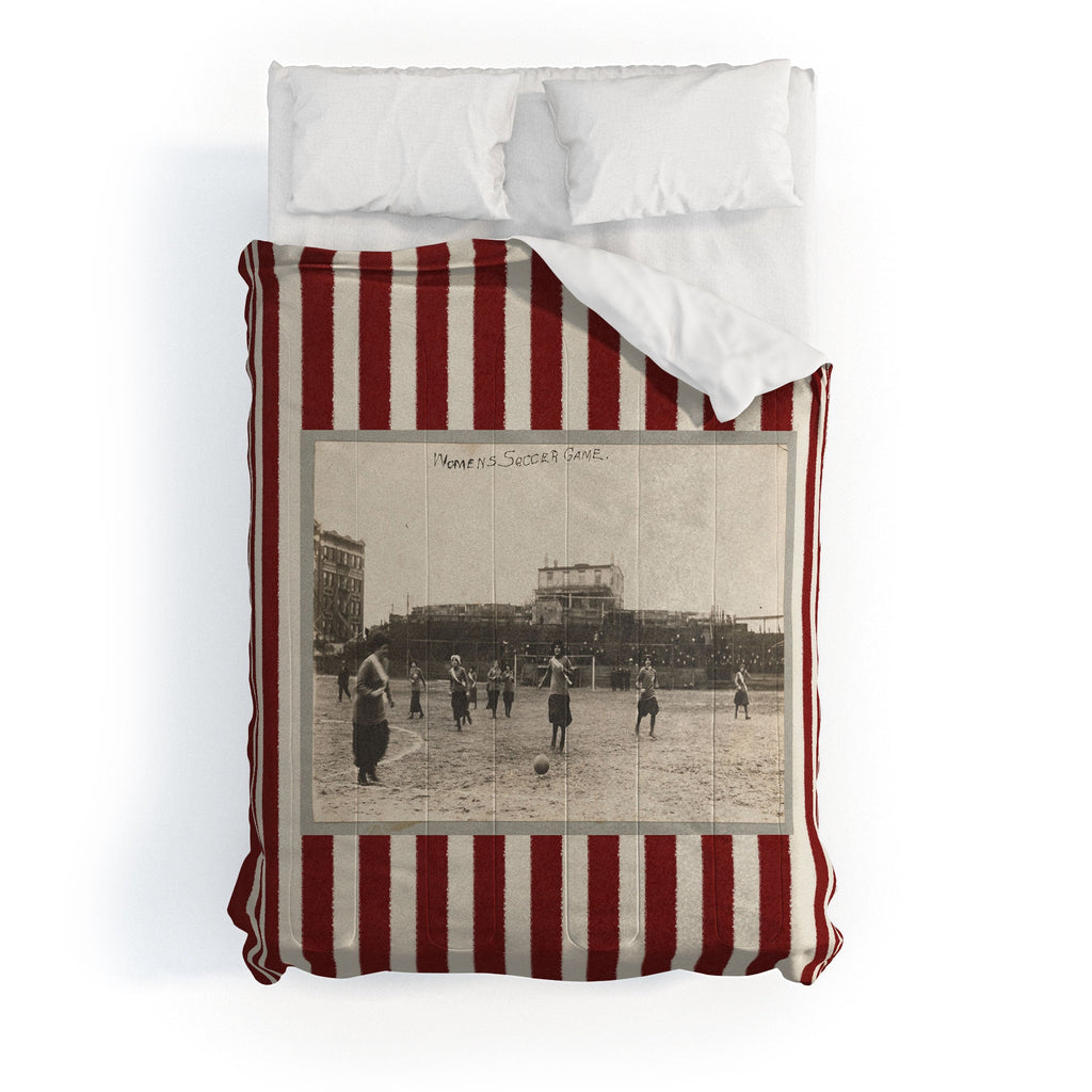 Society6 Design Studio Womens Soccer Game Comforter