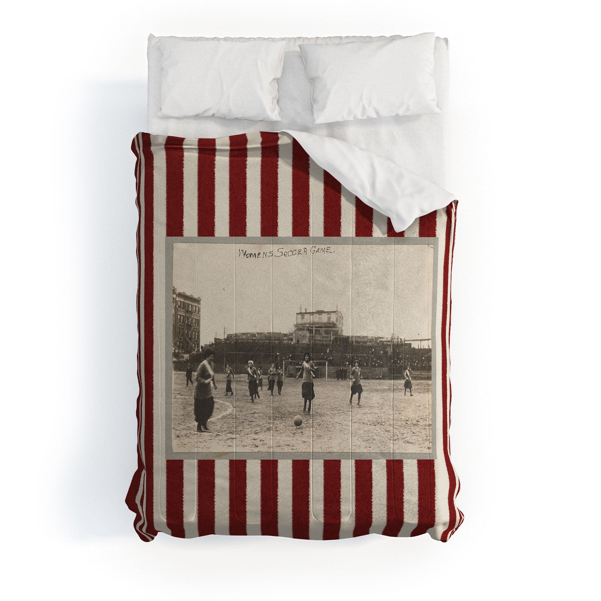 Society6 Design Studio Womens Soccer Game Comforter