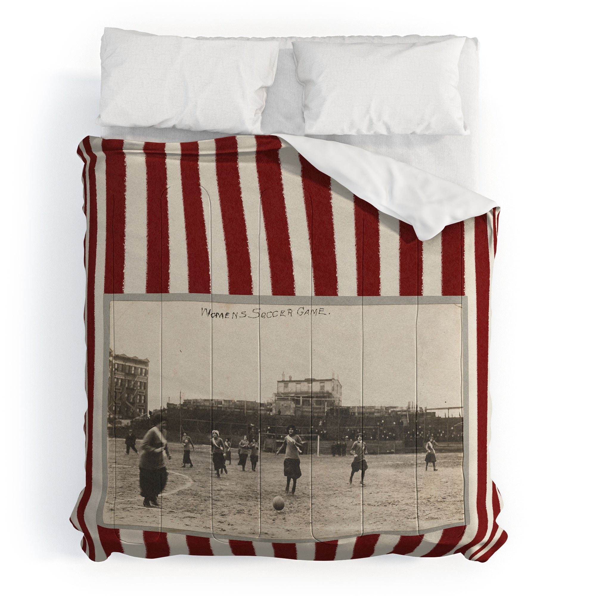 Society6 Design Studio Womens Soccer Game Comforter