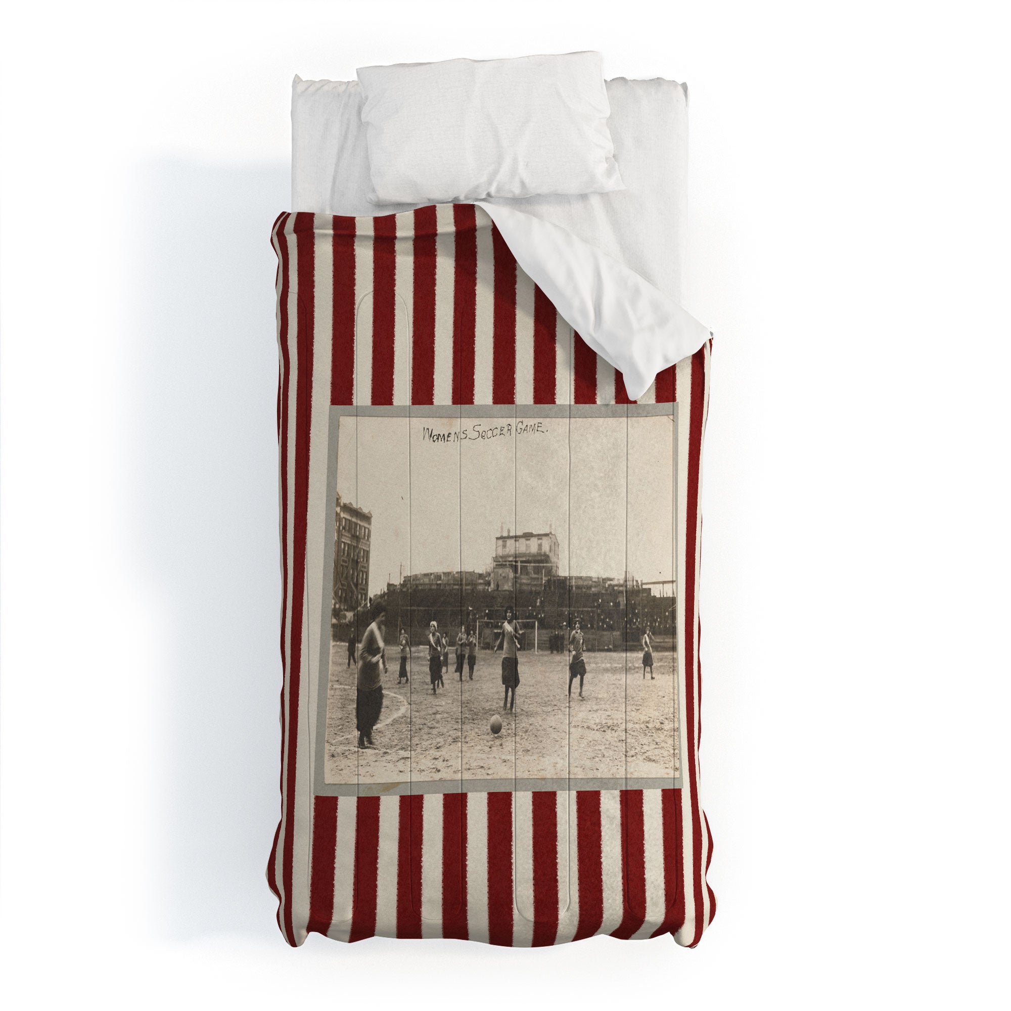 Society6 Design Studio Womens Soccer Game Comforter