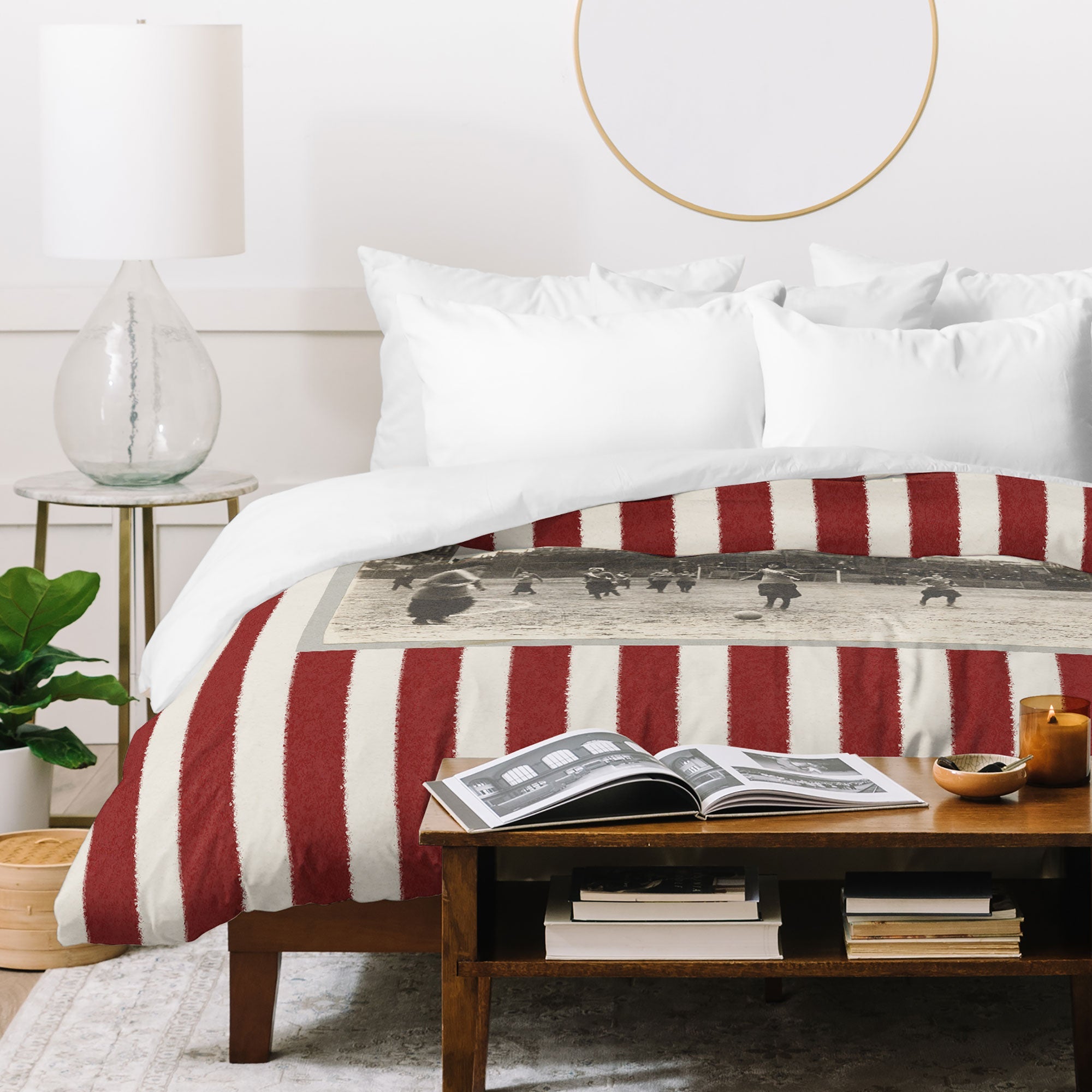 Society6 Design Studio Womens Soccer Game Duvet Cover