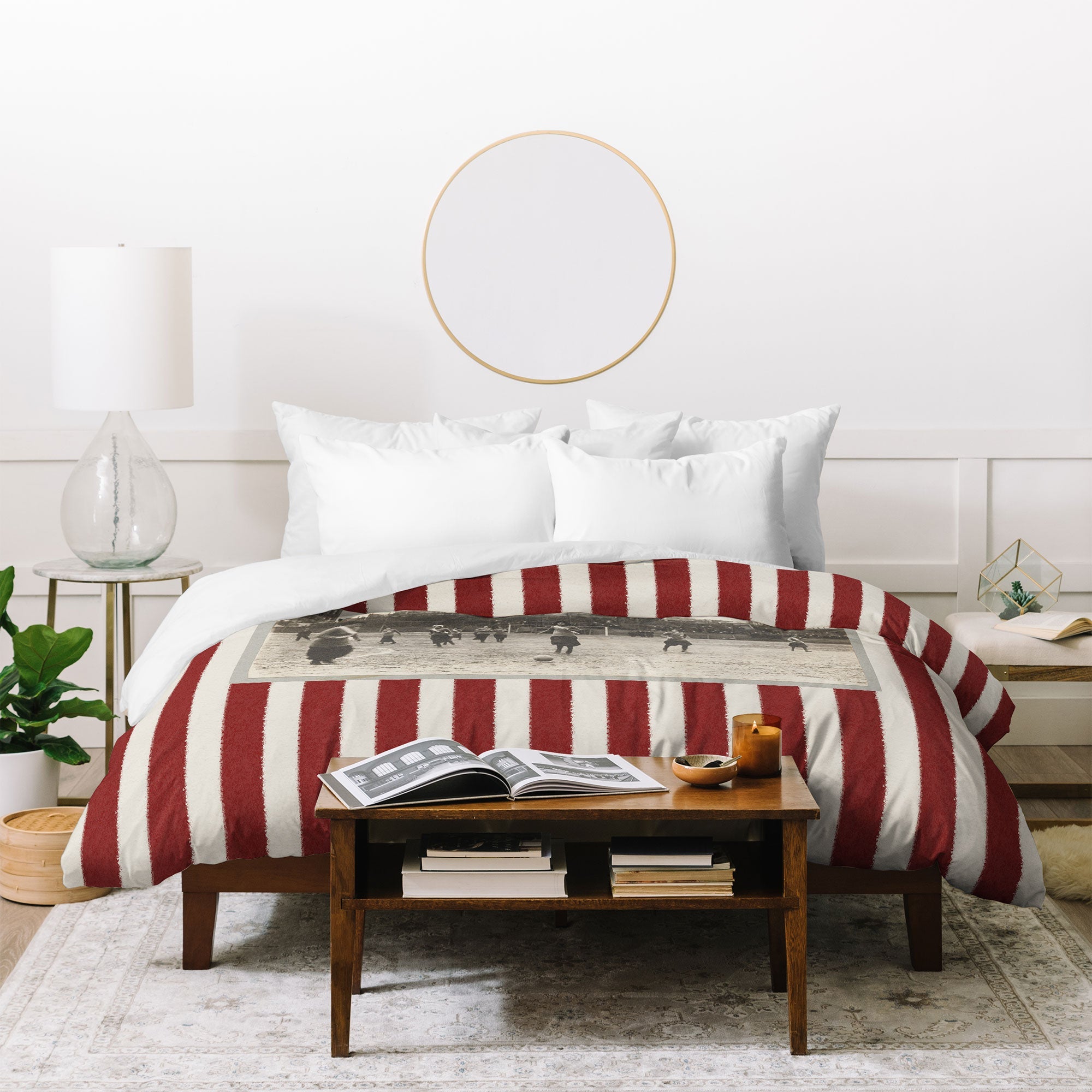 Society6 Design Studio Womens Soccer Game Duvet Cover