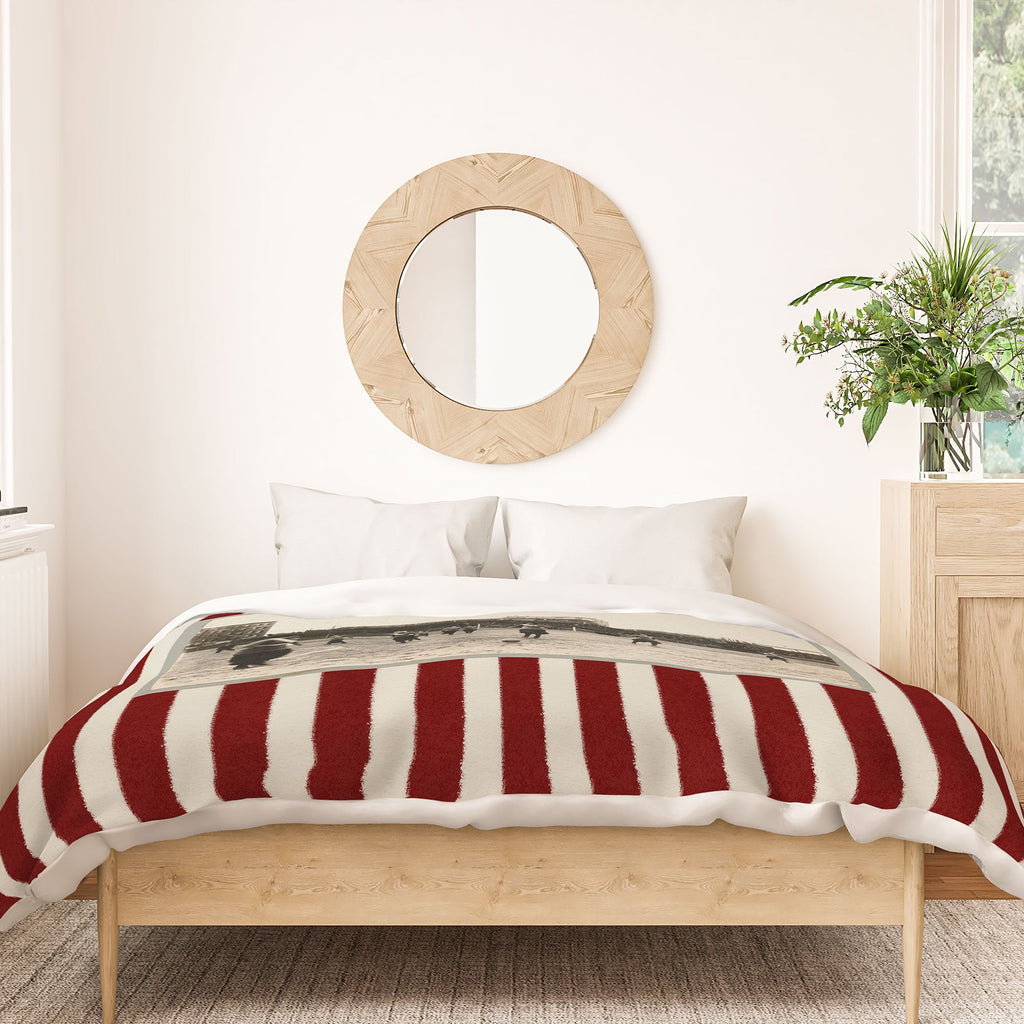 Society6 Design Studio Womens Soccer Game Duvet Cover