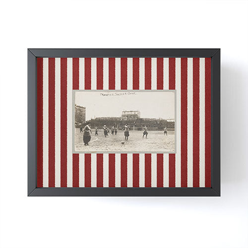 Society6 Design Studio Womens Soccer Game Framed Mini Art Print
