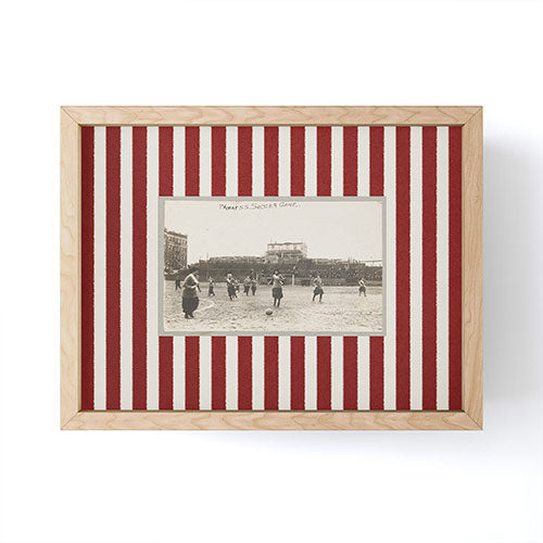 Society6 Design Studio Womens Soccer Game Framed Mini Art Print
