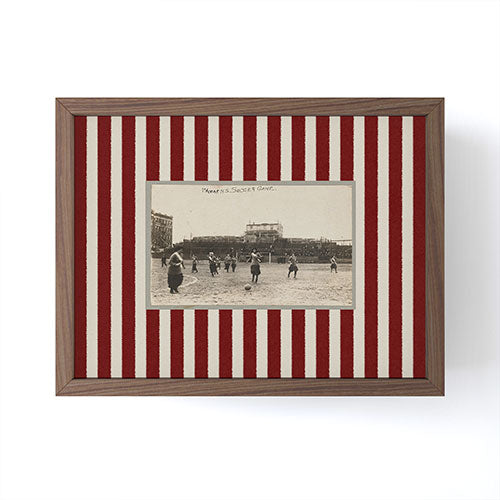 Society6 Design Studio Womens Soccer Game Framed Mini Art Print