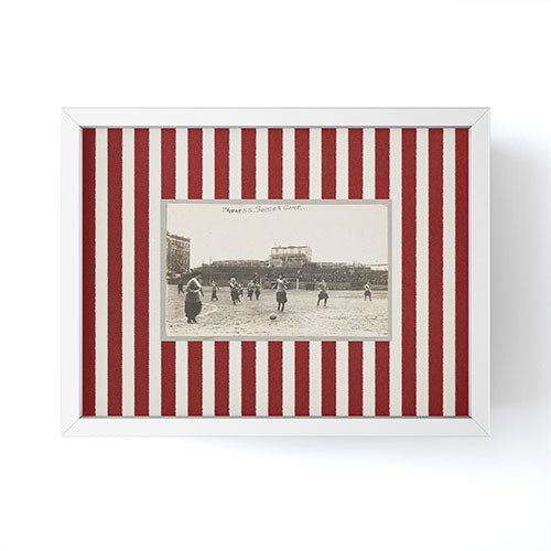 Society6 Design Studio Womens Soccer Game Framed Mini Art Print
