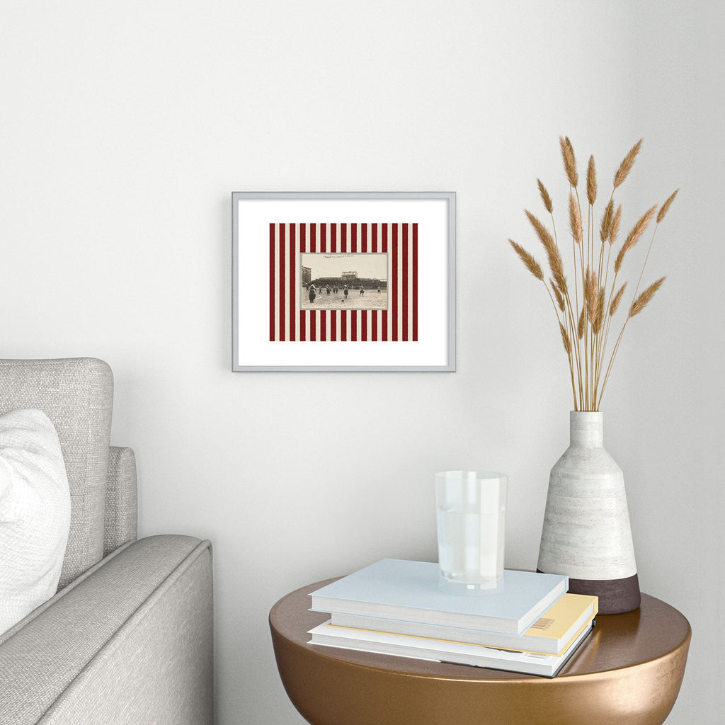 Society6 Design Studio Womens Soccer Game Metal Framed Art Print