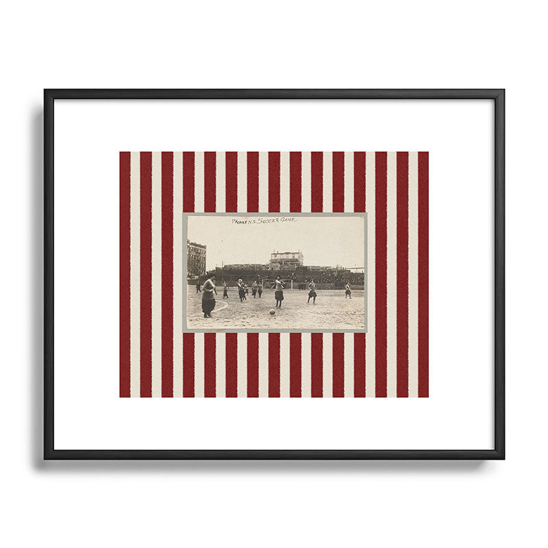 Society6 Design Studio Womens Soccer Game Metal Framed Art Print