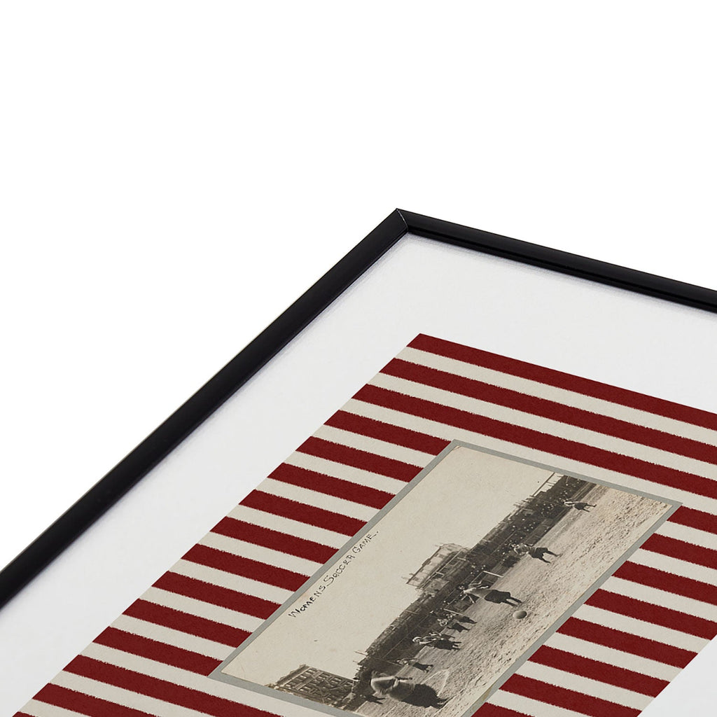 Society6 Design Studio Womens Soccer Game Metal Framed Art Print