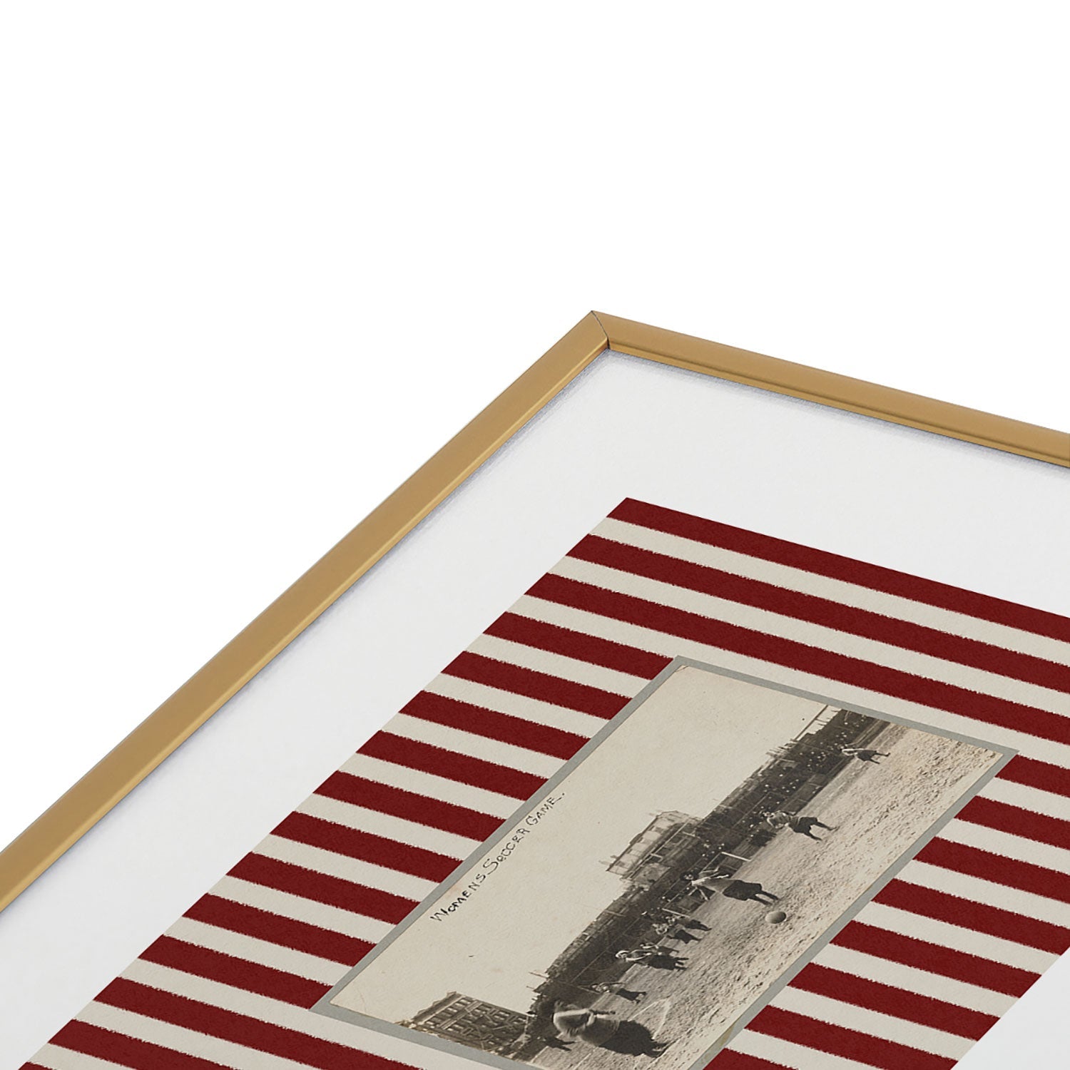 Society6 Design Studio Womens Soccer Game Metal Framed Art Print