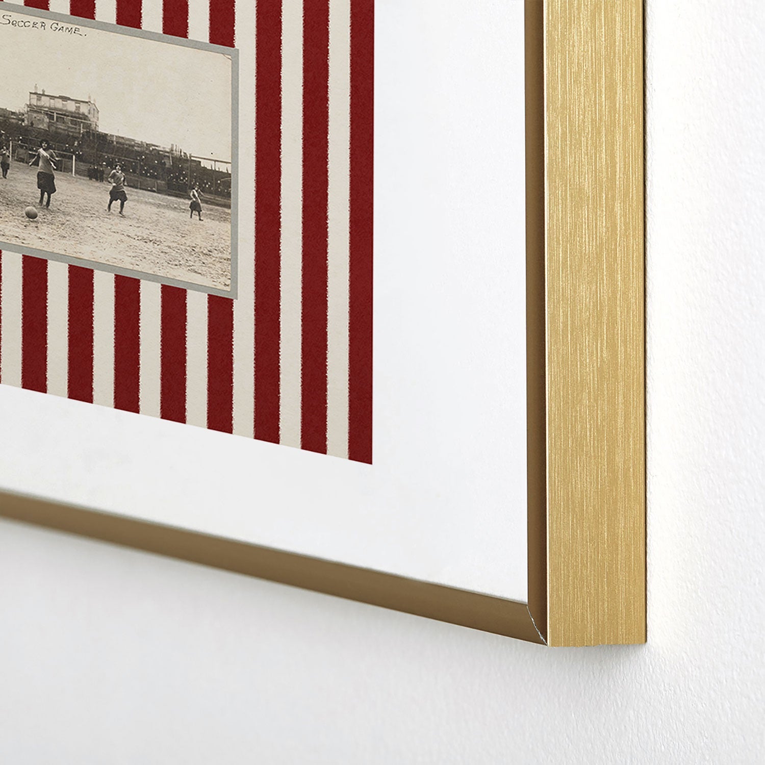 Society6 Design Studio Womens Soccer Game Metal Framed Art Print