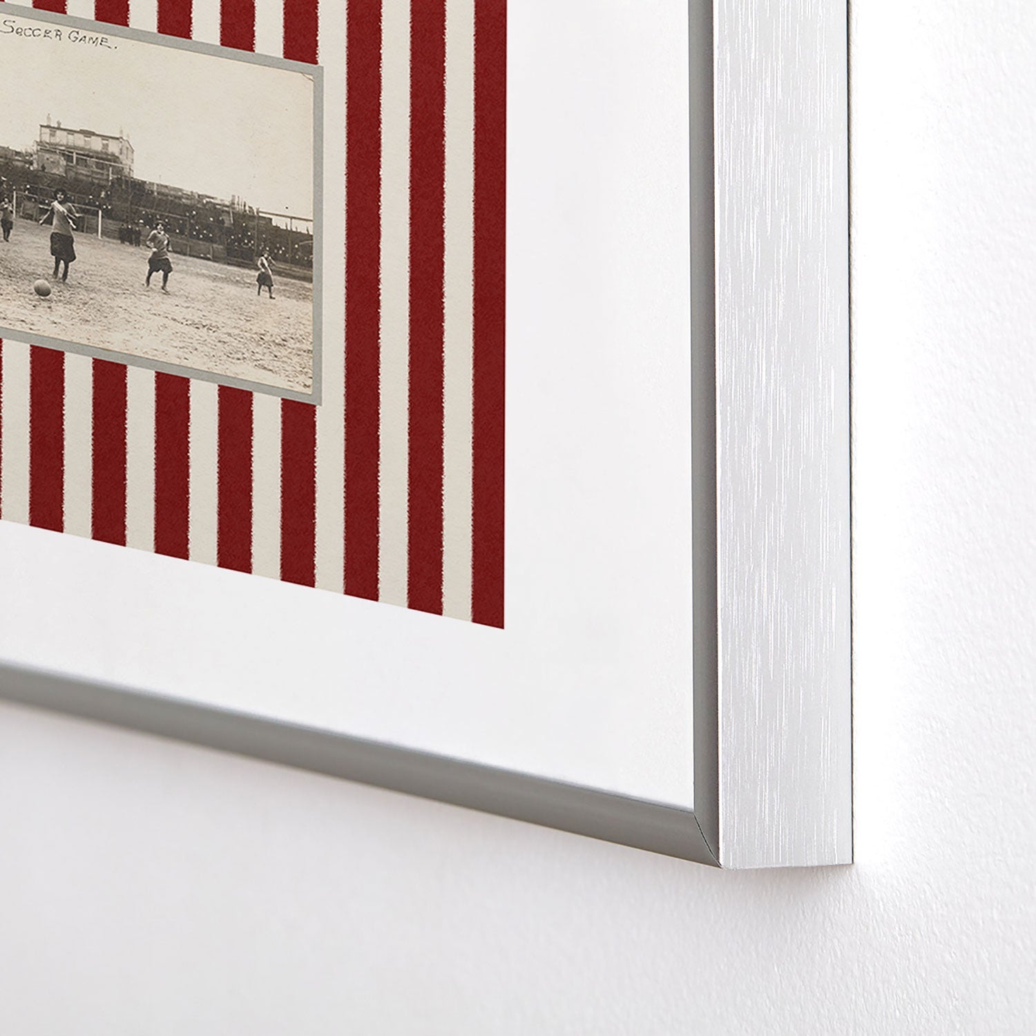 Society6 Design Studio Womens Soccer Game Metal Framed Art Print