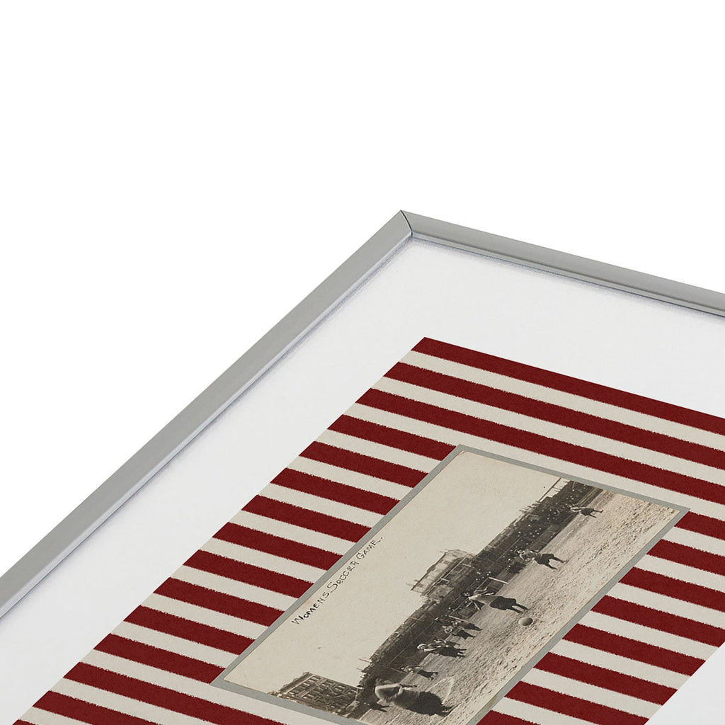 Society6 Design Studio Womens Soccer Game Metal Framed Art Print
