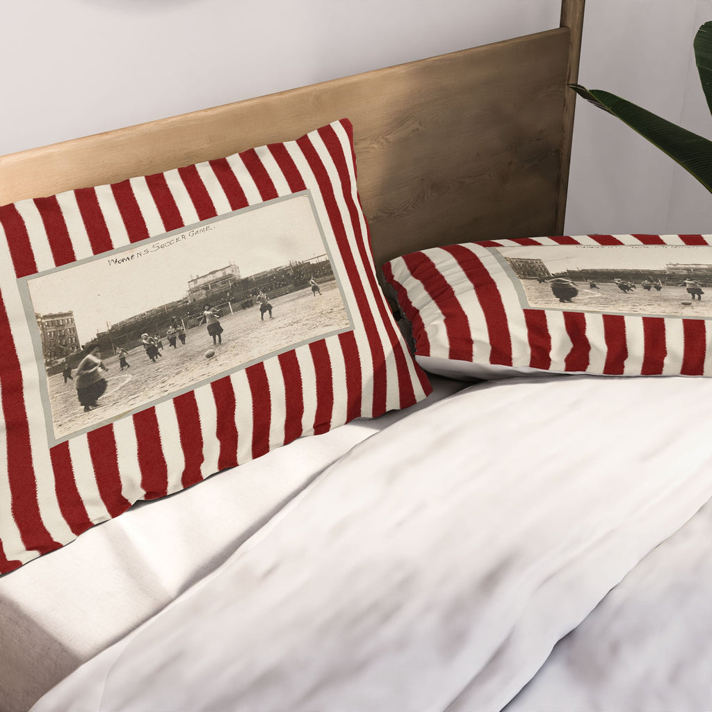 Society6 Design Studio Womens Soccer Game Pillow Shams
