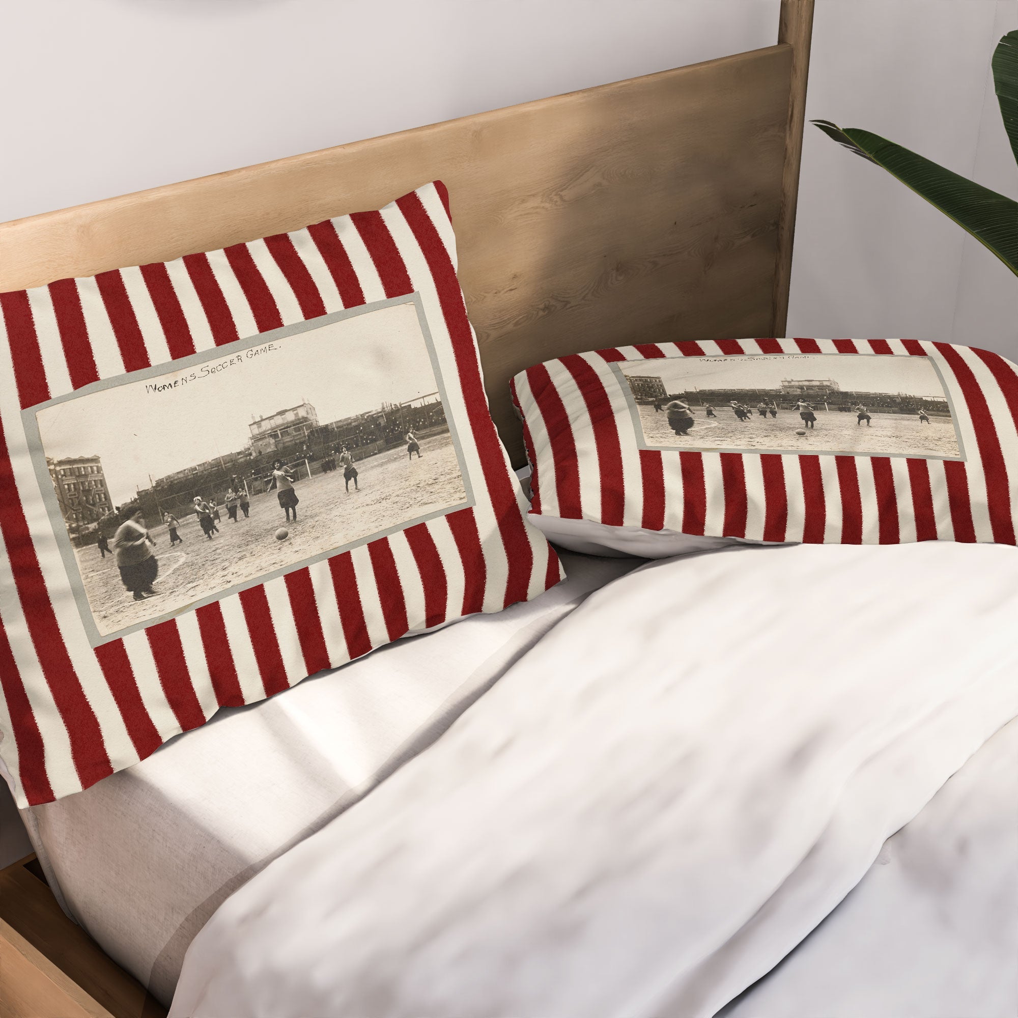 Society6 Design Studio Womens Soccer Game Pillow Shams