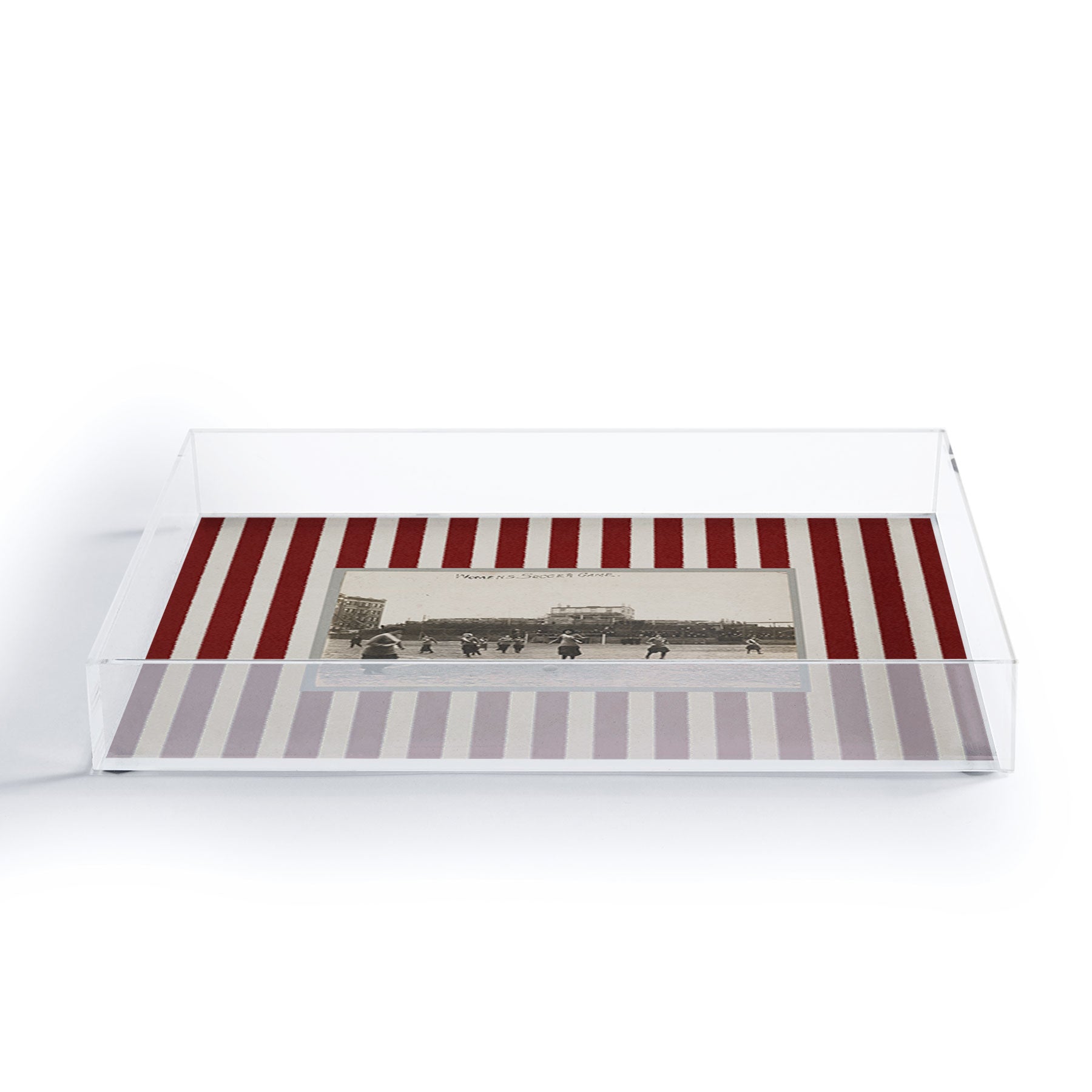 Society6 Design Studio Womens Soccer Game Acrylic Tray