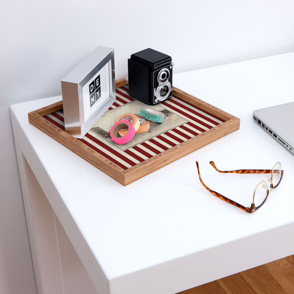 Society6 Design Studio Womens Soccer Game Square Tray