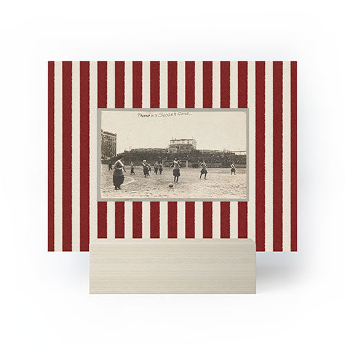 Society6 Design Studio Womens Soccer Game Mini Art Print