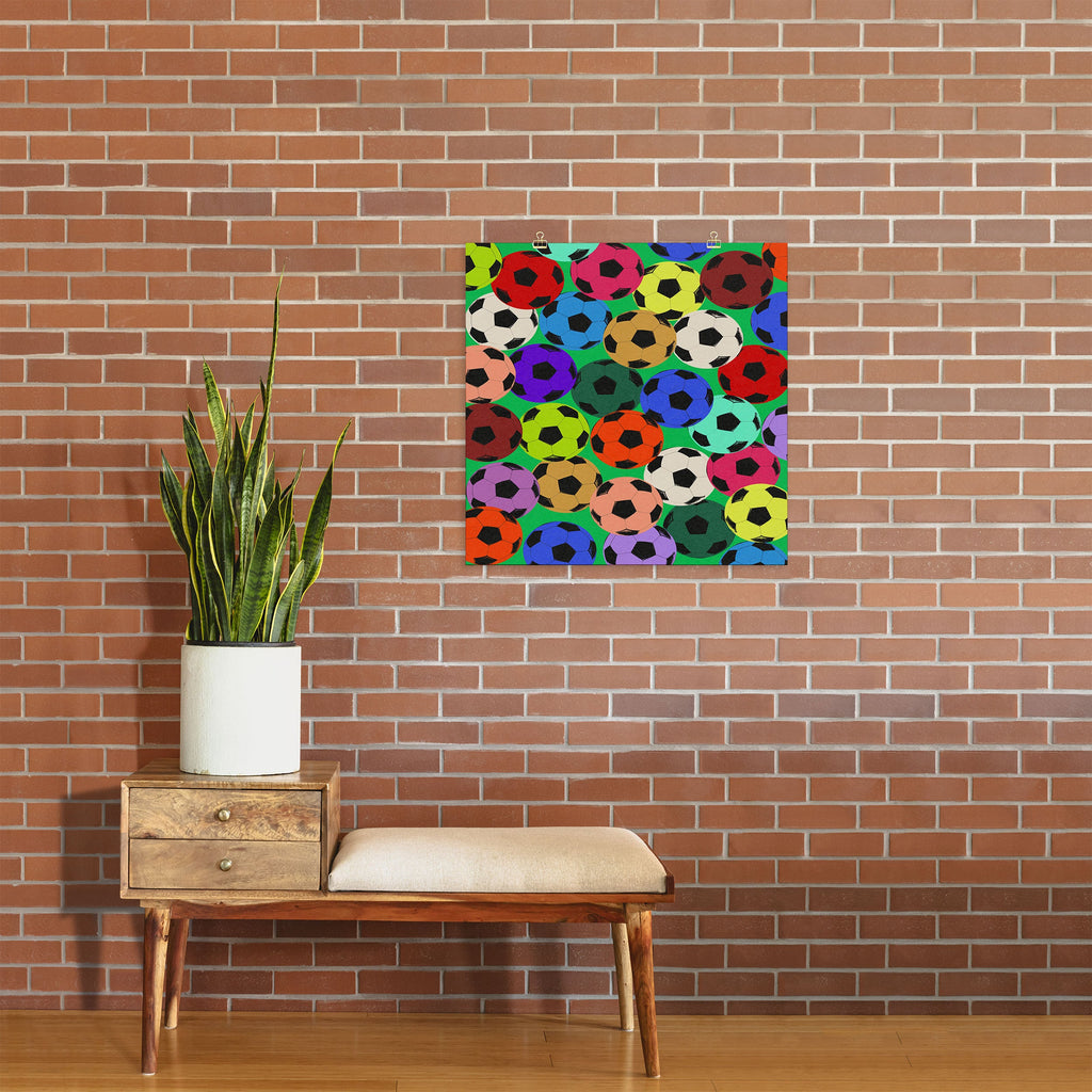 Society6 Design Studio World Cup Football Rainbow Art Print