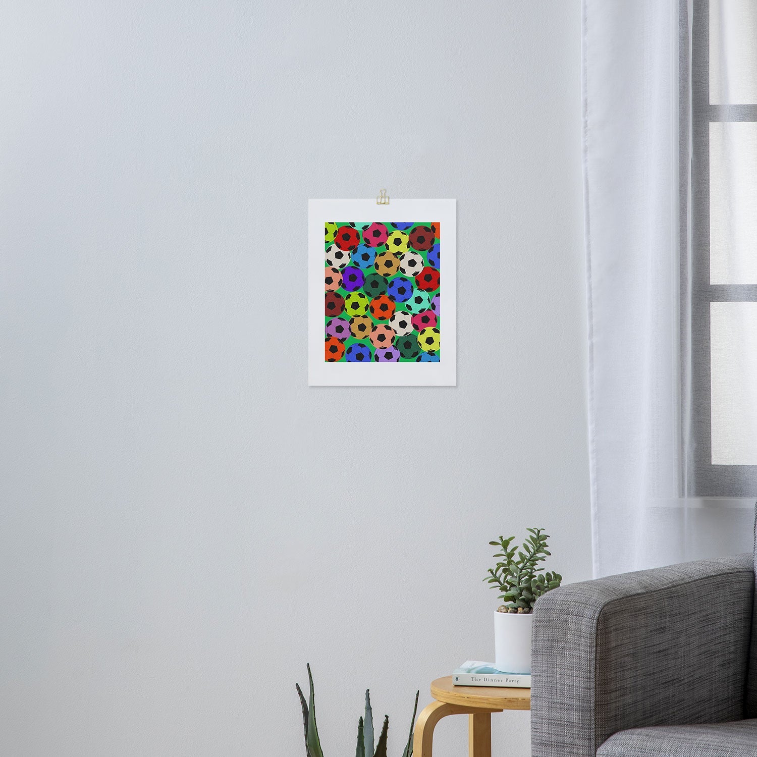 Society6 Design Studio World Cup Football Rainbow Art Print