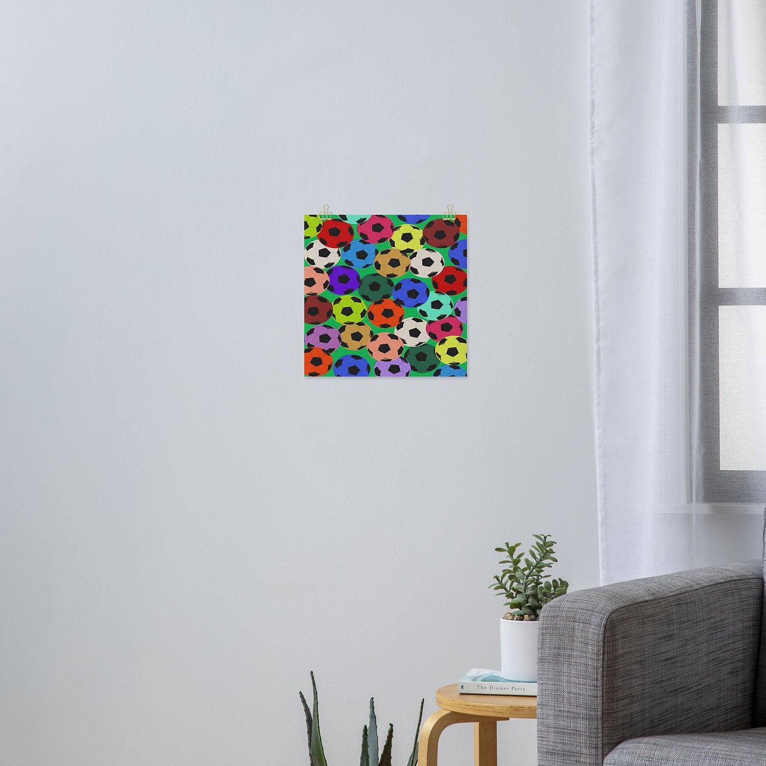 Society6 Design Studio World Cup Football Rainbow Art Print