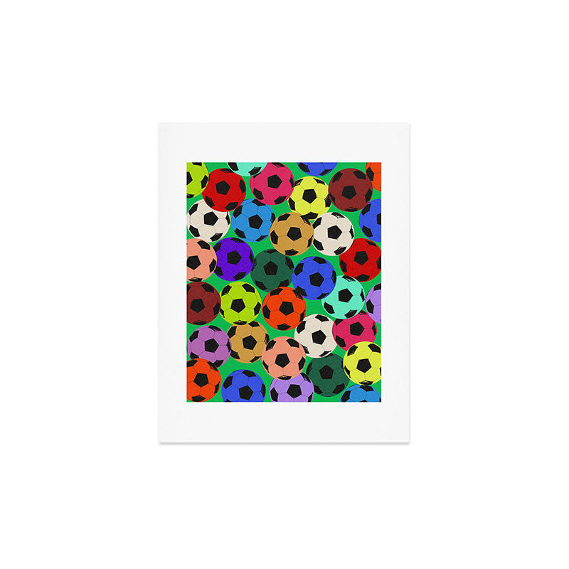 Society6 Design Studio World Cup Football Rainbow Art Print