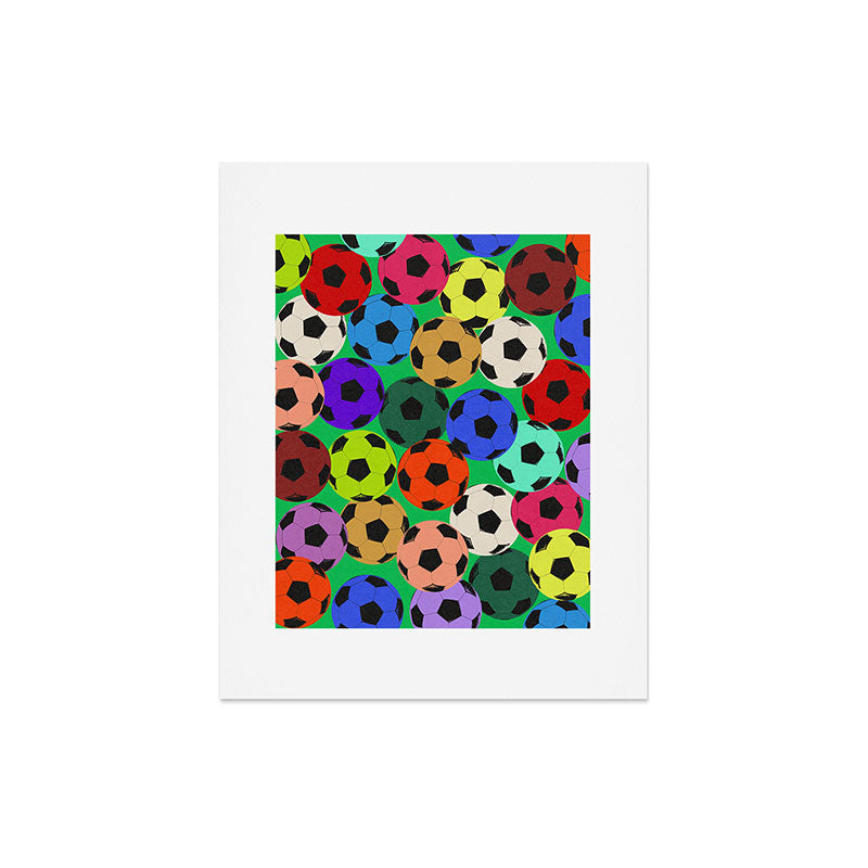 Society6 Design Studio World Cup Football Rainbow Art Print