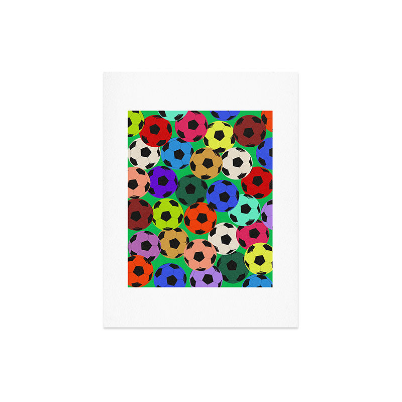 Society6 Design Studio World Cup Football Rainbow Art Print