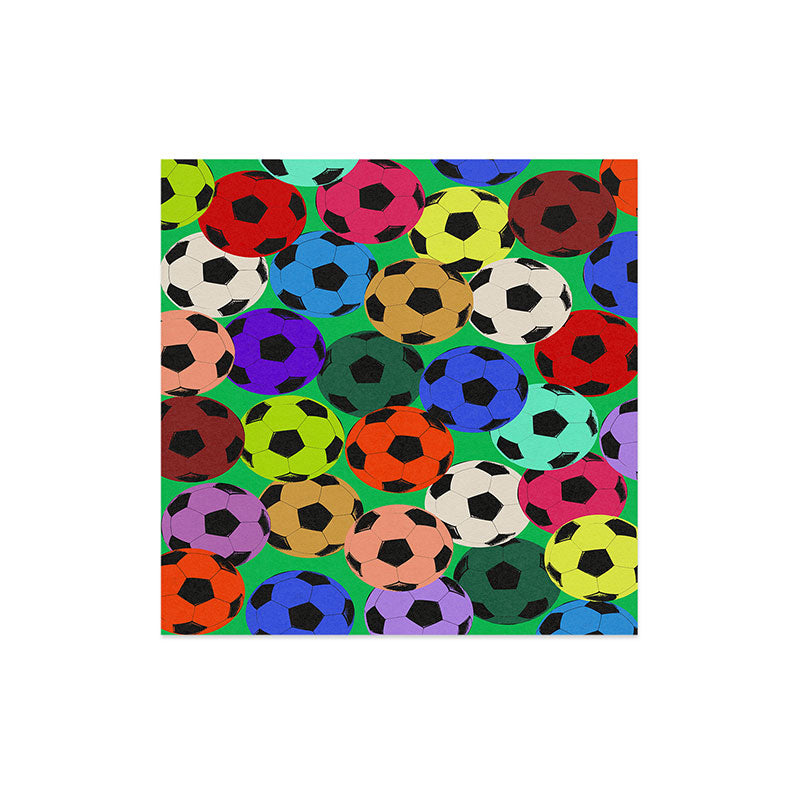 Society6 Design Studio World Cup Football Rainbow Art Print